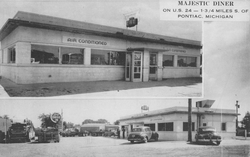 Majestic Diner - Vintage Postcard (newer photo)